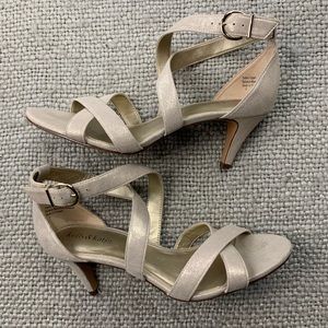 Kelly & Katie Shimmer Heel Sandals